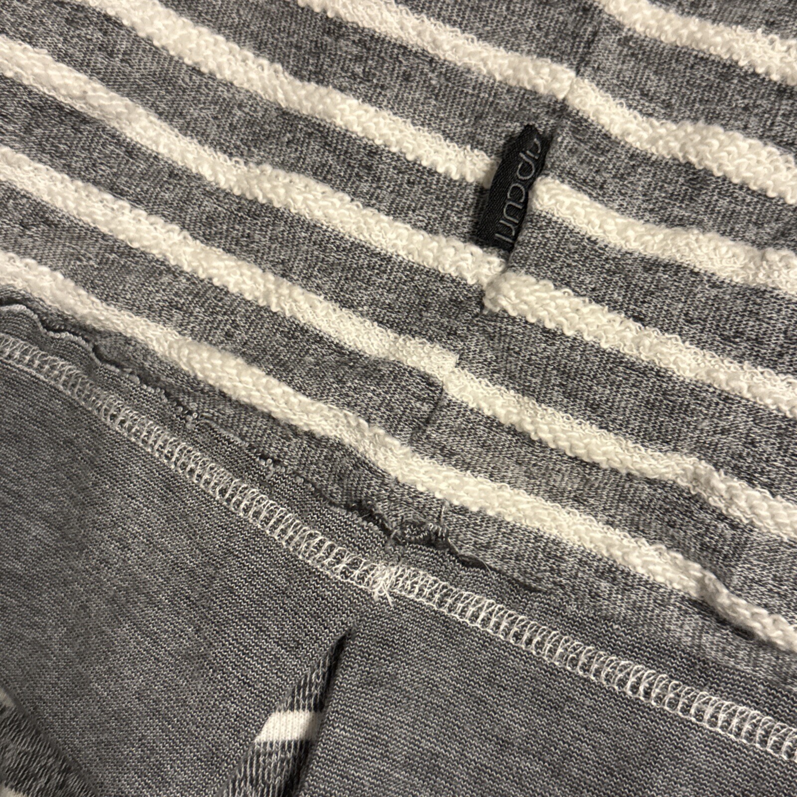 Preloved Rip Curl Hoodie Women Gray And White Str… - image 4