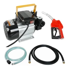 16GPM Diesel Oil Fuel Transfer Pump Kit Electric Self-Priming w/ Nozzle 110V AC