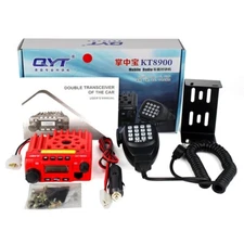 QYT KT8900 Red Walkie Talkie Transceiver Dual Band FM Mobile Radio 200CH os67