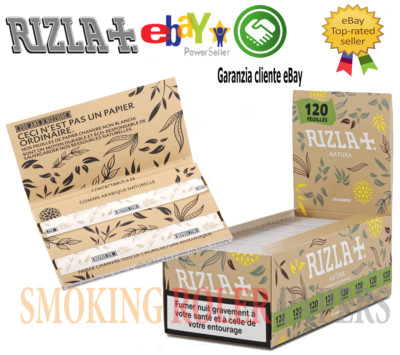 Cartine Rizla Natura Corte Doppie 100% Biologica 25 Libretti,