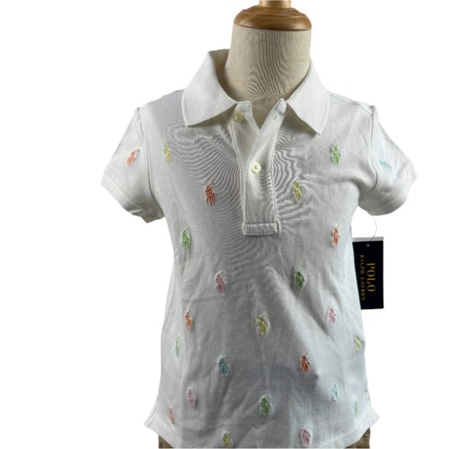 Polo Ralph Lauren Mulit Color All Over Pony Logo Youth Girls Size 6X - Picture 5 of 5