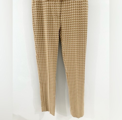 Etcetera Brown Check Full Length Trousers Size 0 - Picture 4 of 4