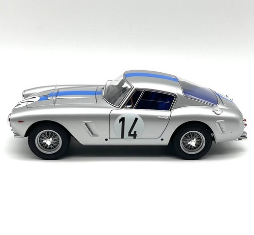 Hot Wheels Elite Ferrari 250 GT SWB 24h LeMans 1961 #14 in silber, 1:18, RV12 - Bild 4 von 10