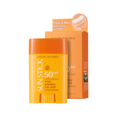 Nature Republic California Aloe Fresh Powdery Sun Stick SPF50+ 21g BRAND NEW