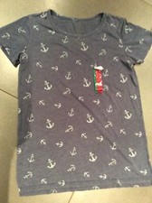 T-shirt donna Los Angeles ben indossata taglia media blu