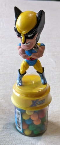 Vintage X-Men Bobblehead Candy Topper Sour Bombs Candy Wolverine NOS RARE