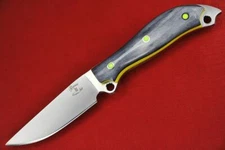  Busse Custom Meaner Street .24" Satin INF, Full Hand Smoothed Grey Giraffe Bone