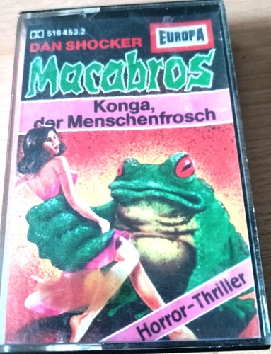 Macabros Nr. 3 Konga, der Menschenfrosch alte Orginal EUROPA MC Dan Shocker
