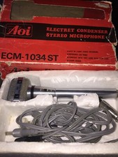 Micro Stéréo Vintage AOI À Électret Pour Pièces Détachées Ne Fonctionne Pas