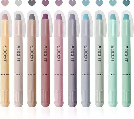 10 Pack Bible Highlighters and Pens No Bleed Gel Highlighter with Assorted Cute.-image