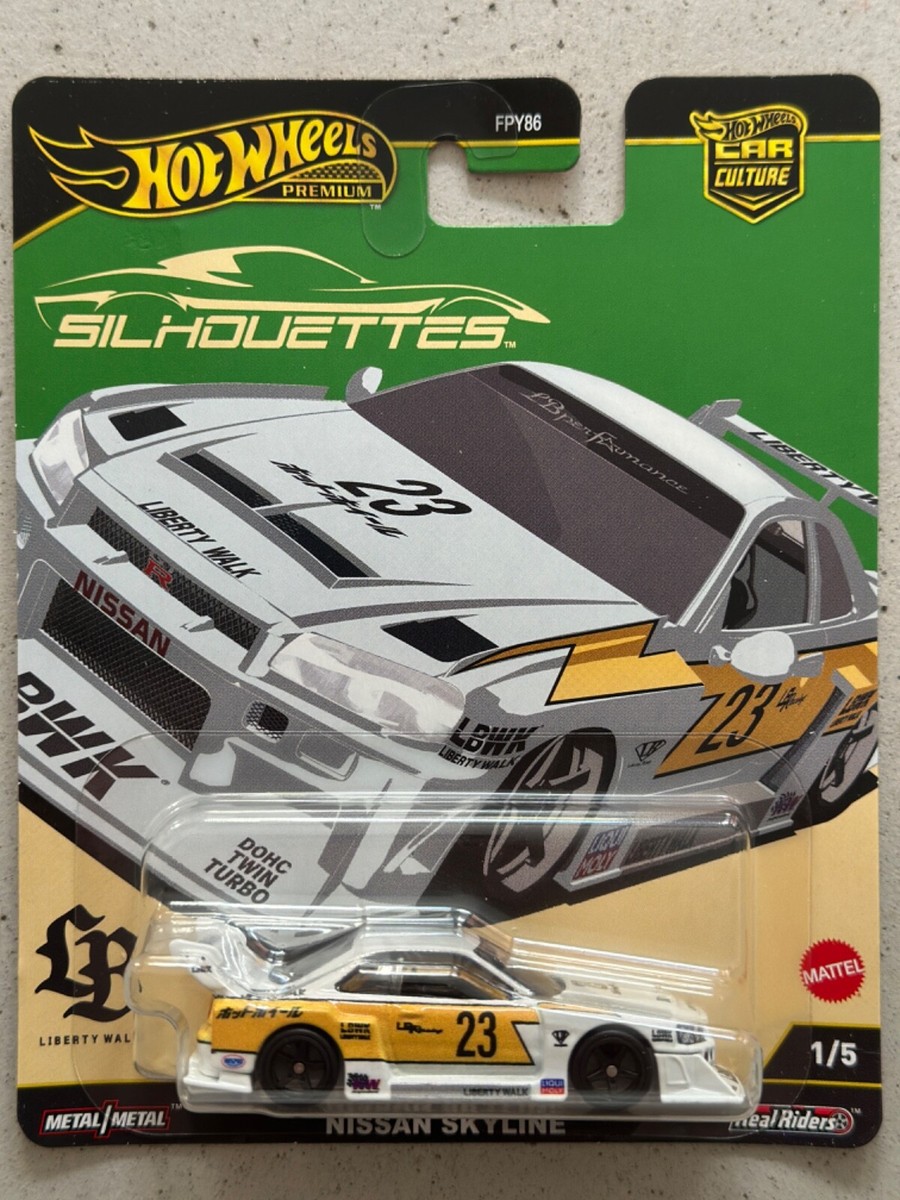 Hotwheels LBWK Nissan Skyline ER34 サイン入り Hot Wheels Premium LB-ER34 SUPER SILHOUETTE NISSAN SKYLINE