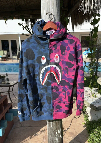 Bape multi zip shark - Gem Bape multi zip shark - Gem