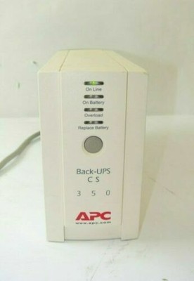 Apc Cs 350 Back Ups 350va Power Supply Battery Backup Apc Bk350 No Batteries Ebay