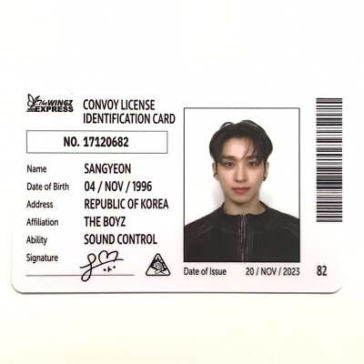 THE BOYZ] PHANTASY Pt.2 Sixth Sense / Warn Ver. Official ID Card