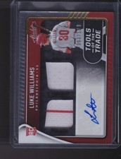  2022 Absolute Tools of the Trade 2 Swatch Signatures #20 Luke Williams 003/199