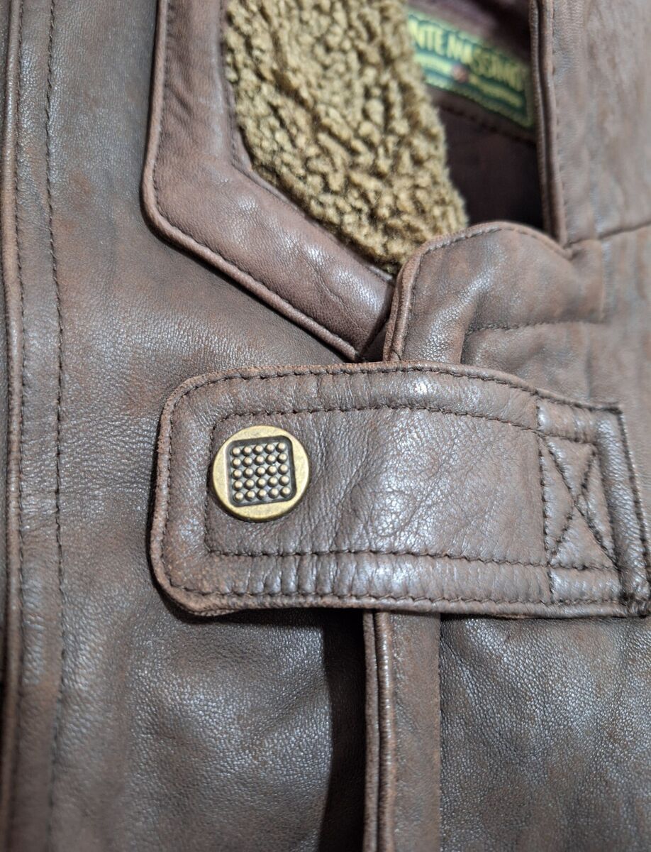Vintage Aztec leather Bomber jacket Navajo style 90s Conte Vintage Aztec leather Bomber jacket Navajo style 90s Conte
