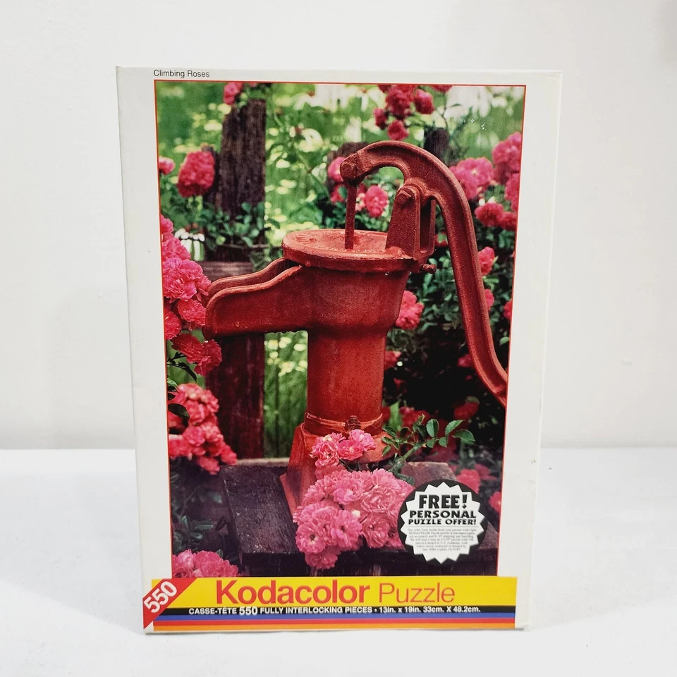 Rompecabezas Kodacolor 550 piezas vintage 1994 rosas trepadoras 13" x 19" sellado Foto 2 de 4