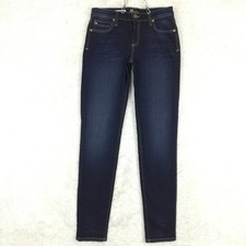 Kut from the Kloth Womens Jeans Diana Skinny Blue Denim Dark Wash Whiskering 4