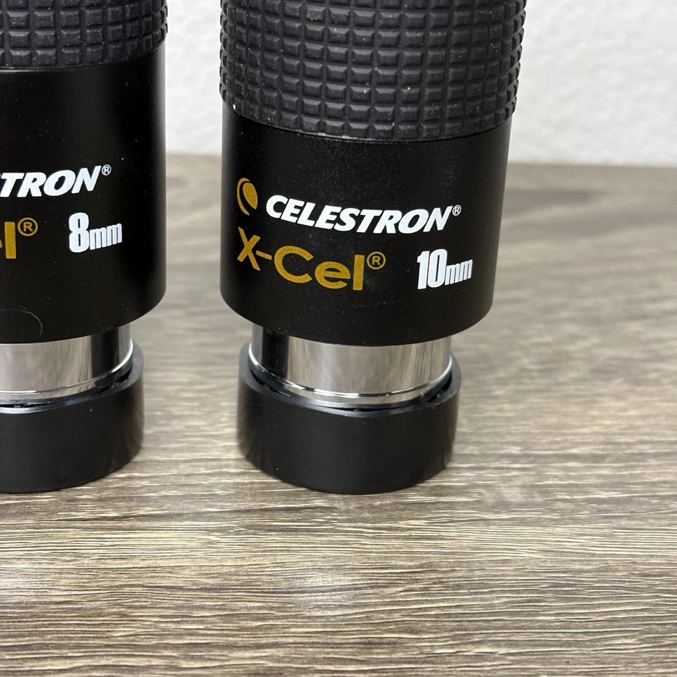 3 Celestron Eyepieces 8mm 10mm X-Cel Series 2x Barlow Ultimate SV 1.25" - Image 4 of 4