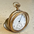Antique 1900s Elgin Pocket Watch 25Yr Warranted Crescent 17J 12k GF CWC Co