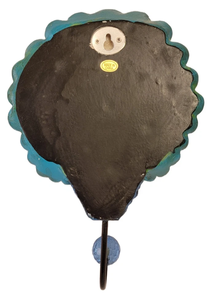 Gancho de pavo real de metal de montaje en pared de colección ideal para sombreros, carteras, abrigo, bata, gancho para toallas Foto 4 de 4