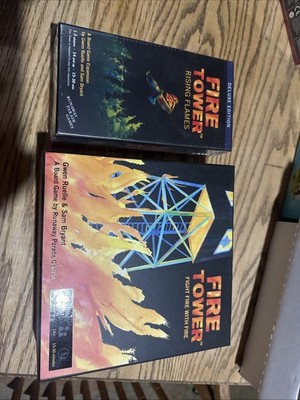 Fire Tower Board Game with Expansion Fire Tower Rising Flames Super Deluxe 
