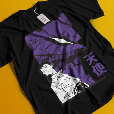 Neon Genesis Evangelion T-Shirt Shinji Tshirt Eva Shirt Ayanami Tee Misato Asuka