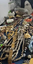 Antique Vintage Junk Drawer Jewelry Estate Sale Find Lot Q-3