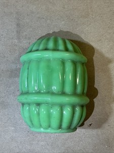 Glass Light Green Jadeite Classic Birdcage Feeder Depression INV-AX14C