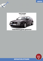 PDF VW Corrado (88-95) Reparaturanleitung Instandhaltung Service