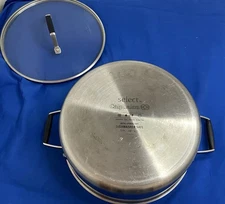 Calphalon Stainless Steel 5 Qt Stock Pot Pan 8785 Silver 4.7 L w Lid 1080