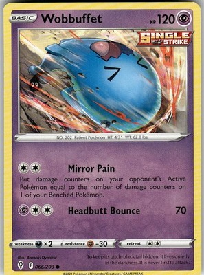 Wobbuffet 066/203 Evolving Skies Pokemon NM Dynamic