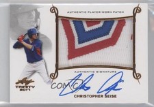 2017 Leaf Trinity Bronze Holofoil Spectrum Chris Seise #PA-CS1 Patch Auto jc3
