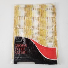 Retro Stripe Curtain Panel 40x54 Vintage Mid ...