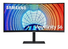 Samsung ViewFinity S6 34 inch Ultra Wide WQHD Curved Monitor - Black