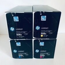 Genuine HP 508A Set of 4 BCYM Toner Cartridges CF360A CF361A CF362A CF363A