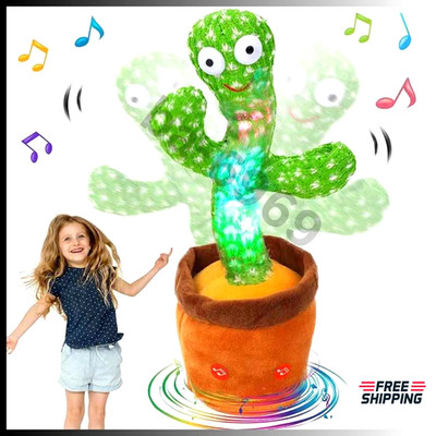 Magical Dancing Cactus Toy with Music & Light