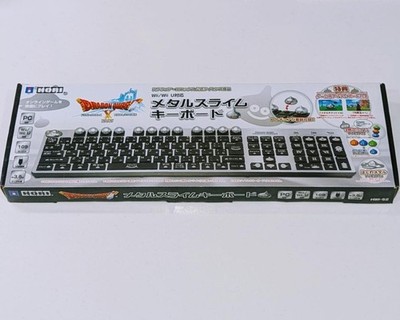 Dragon Quest X Metal Slime Keyboard Silver HWI-52 Wii U/PC Nintendo HORI Used Jp
