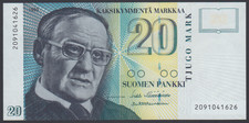 Finland 20 Markkaa 1993  AU-UNC  P. 122,  Banknote, Uncirculated