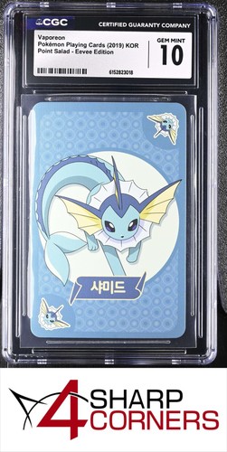 2019 POKEMON POINT SALAD - EEVEE EDITION VAPOREON CGC 10 GEM MINT