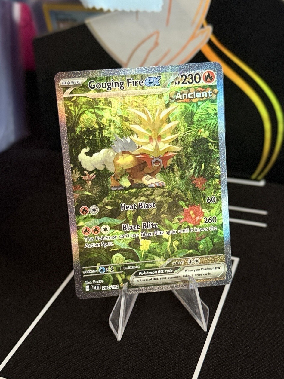 Gouging Fire EX - Temporal Forces 204/162 - SIR - Pokemon TCG