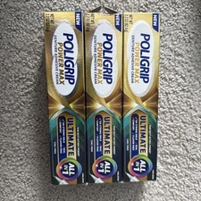 New Poligrip Denture Adhesive Power Max Ultimate 2.2 oz Expire 7/2027 (3 Pack)