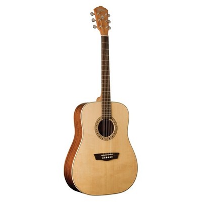 Washburn D7S Harvest Dreadnought Acoustic Guitar. Natural Gloss