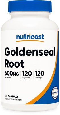 Nutricost Goldenseal Root 600mg, 120 Capsules - 120 Count (Pack of 1)