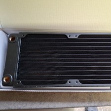 XSPC TX240 Ultrathin Double Fan Radiator, Black