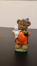 Halloween Bear and Ghost Resin Figurine, Multicolor, 7 Inch, Painted