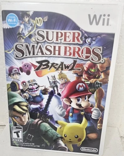 Wii Super Smash Bros. Brawl (Nintendo Wii, 2008) Preowned With Manual