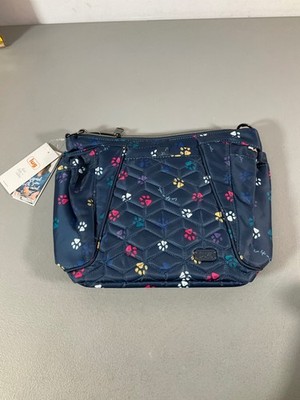 Lug Mini Shuffle SE Crossbody Bag - Quilted Navy Unisex with Metal Hardware