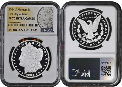 2024 S Morgan Silver Dollar $1 NGC PF70 Ultra Cameo First Day Of Issue