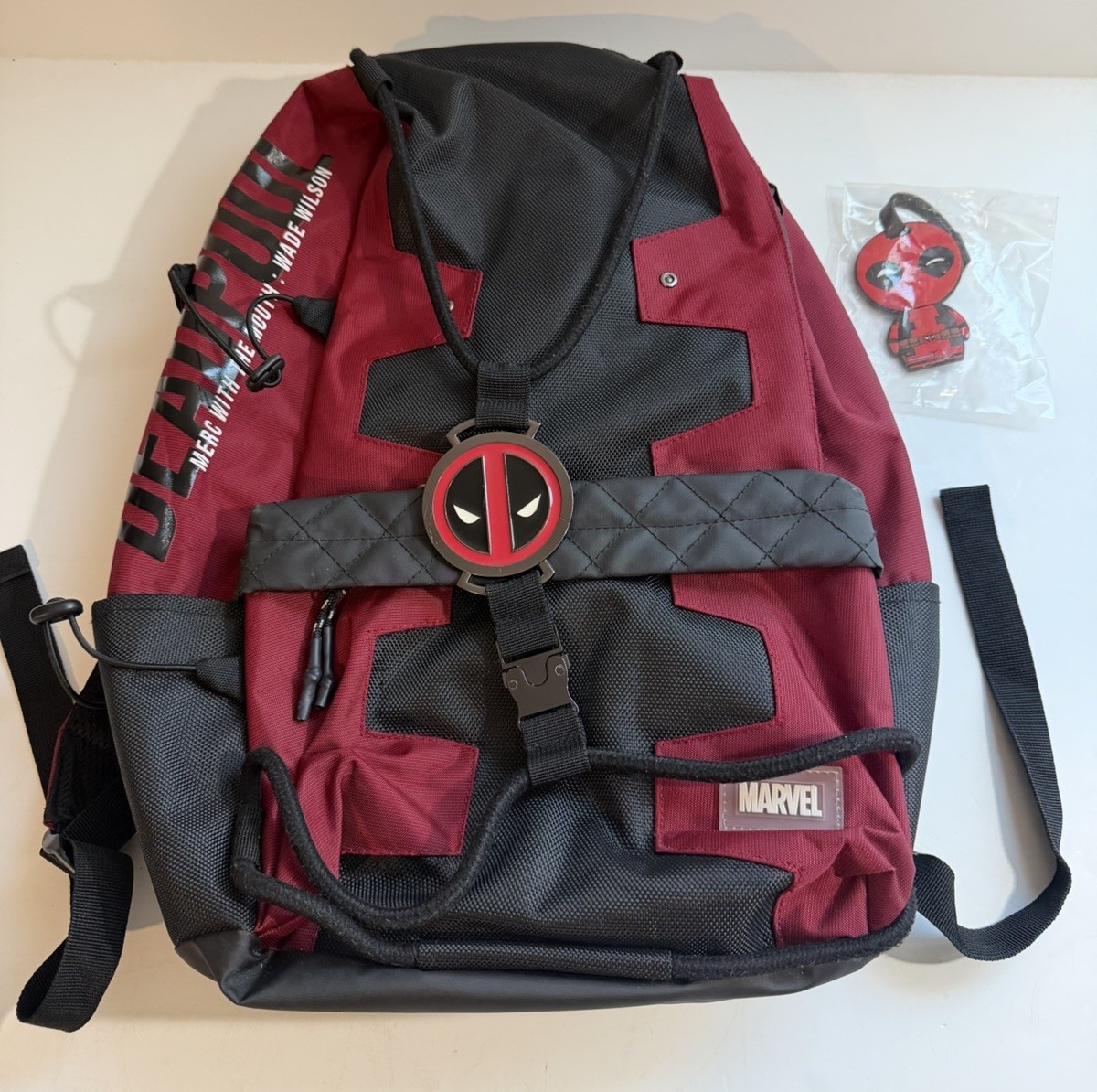 deadpool jansport backpack Marvel Deadpool Backpack Merc With A Mouth Wade Wilson School Bag + Luggage  Tag
